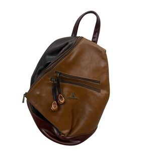 Chiarini Backpack Womens OS Brown Leather Convertible Sling Bag Argentina Made